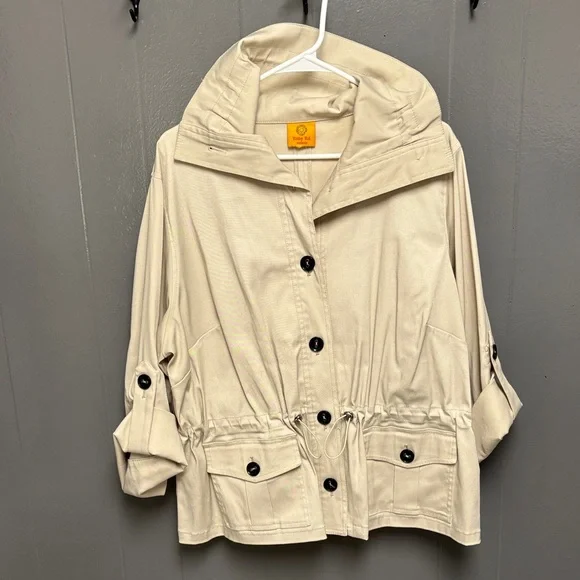 Ruby Rd. Cream Utility Jacket - Picture 1 of 10